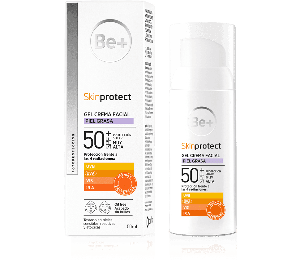 Be+ Skinprotect Gel Crema Facial Piel Grasa SPF50+ 50ml